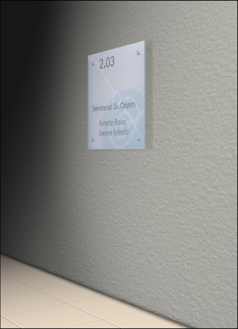 Standoff wall sign