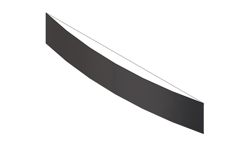 Curved fascia