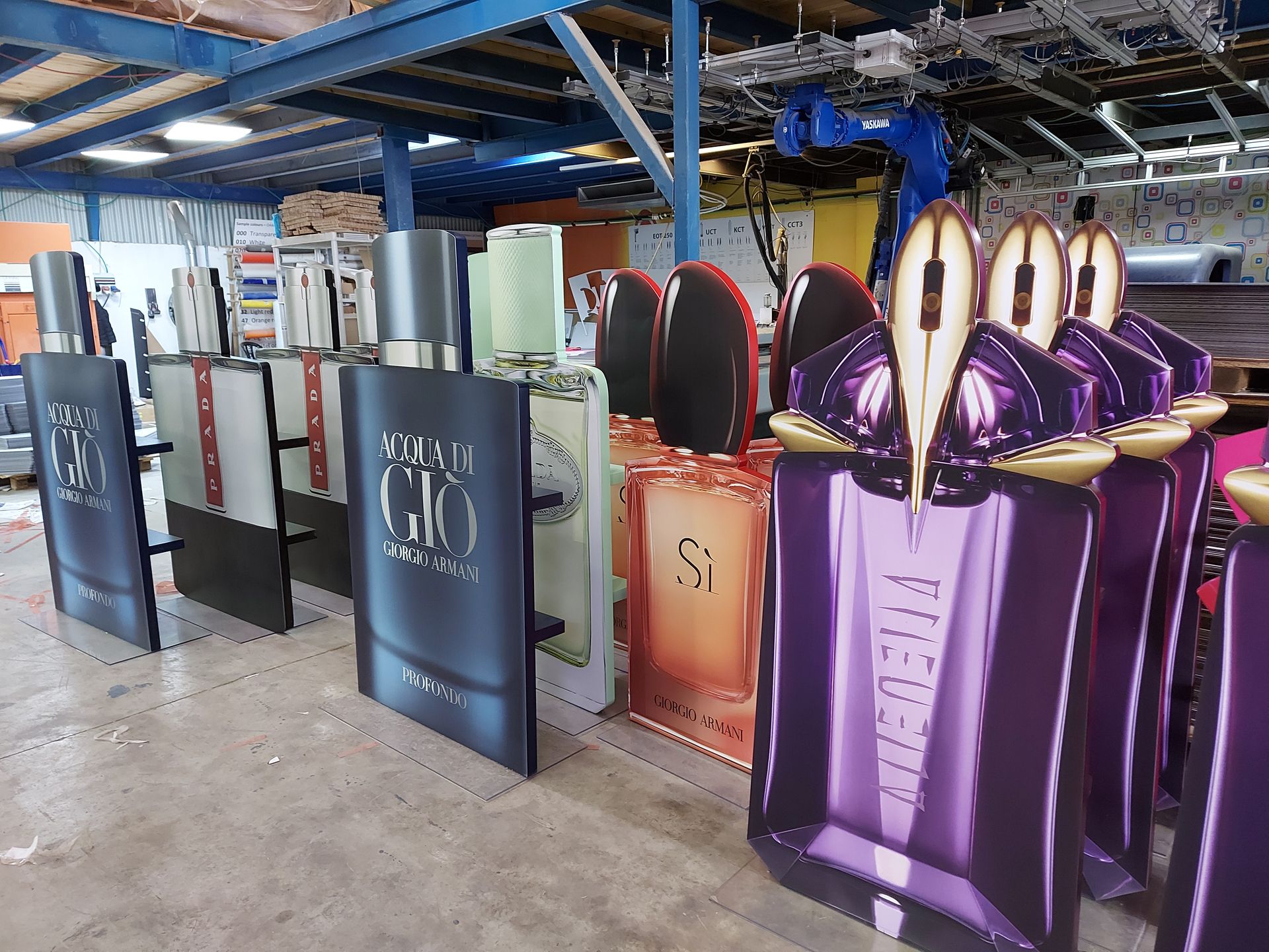 Perfume brand promotion display